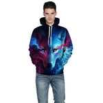 Men's Wild Wolf Hoodies, Best-seller