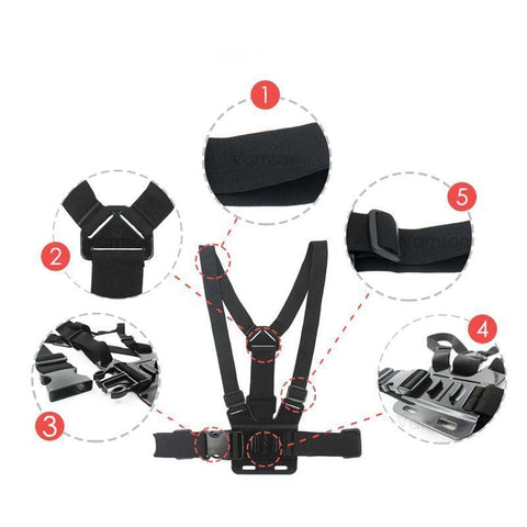 TLK ® Chest Strap Tripod Harness Mount