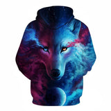 Men's Wild Wolf Hoodies, Best-seller