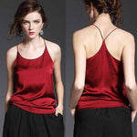 Racerback Satin Cami Top